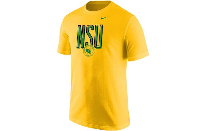 Nike Nike T Shirts Men's Yellow Crew Neck Thin Straight Fit