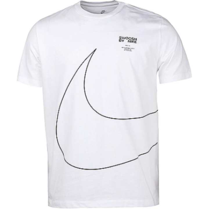 Nike Nike T Shirts Men's White Crew Neck Moderate Straight Fit