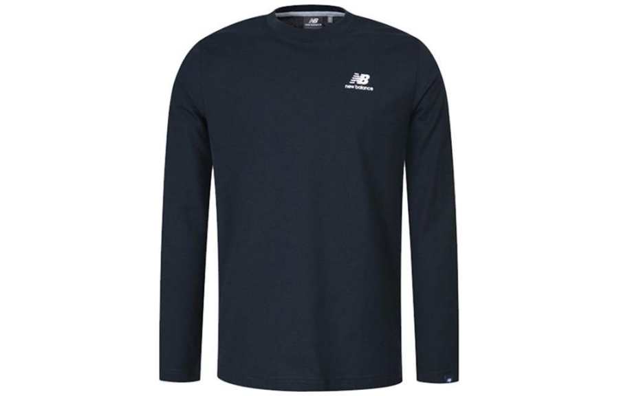 New Balance New Balance T Shirts Men's Black Crew Neck Moderate Straight Fit