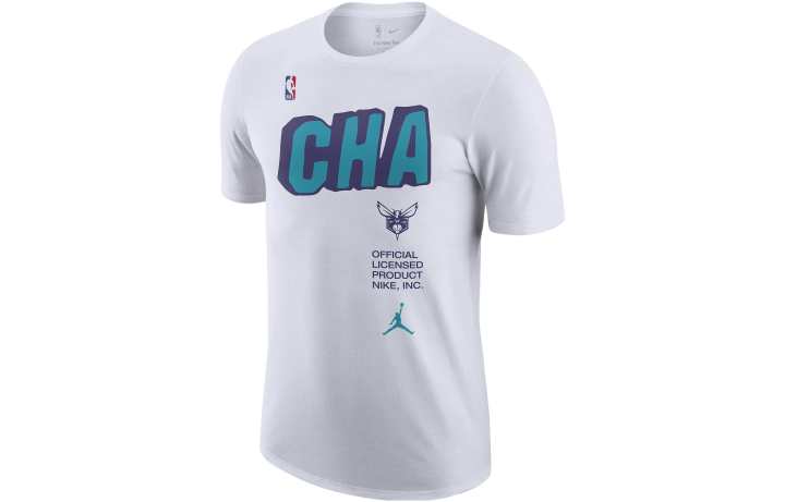 Jordan Jordan T Shirts Men's White Crew Neck Moderate Straight Fit