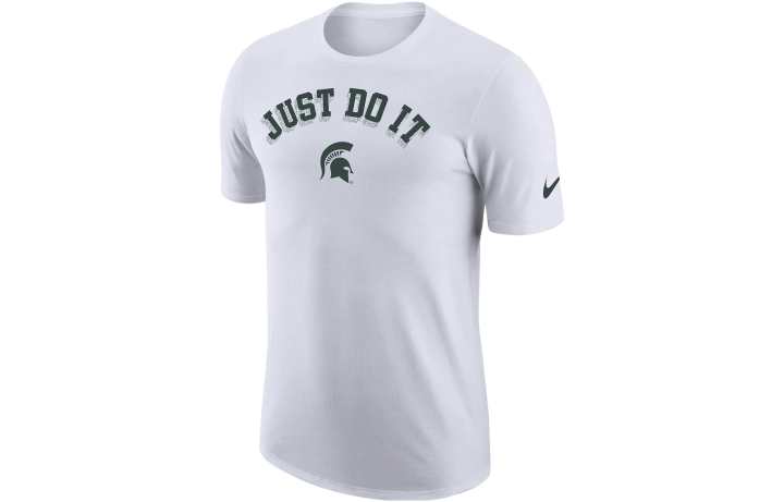Nike Nike T Shirts Men's White Crew Neck Moderate Straight Fit