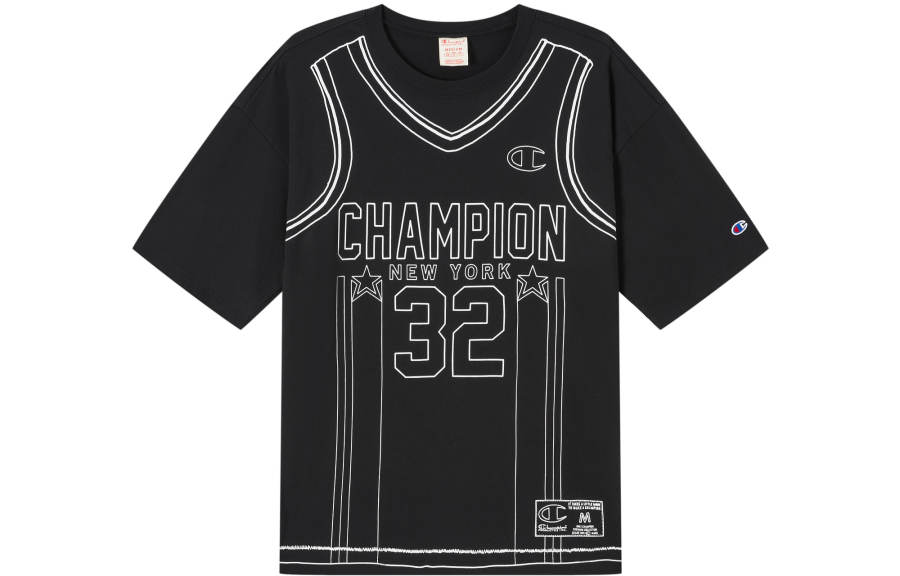 Champion T Shirts Unisex Crew Neck Moderate Straight Fit