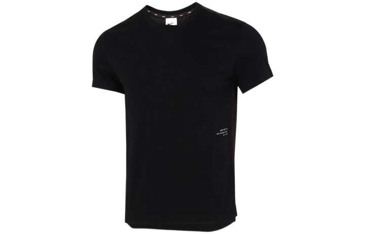 Nike Nike Dri Fit T Shirts Men's Black Crew Neck Moderate Straight Fit