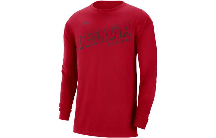 Nike Nike Georgia Men's Nike College Long Sleeve Max90 T Shirt