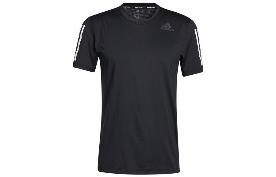 Adidas Adidas T Shirts Men's Black Crew Neck Moderate Straight Fit