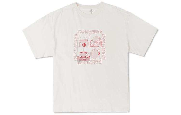 Converse Converse Drop Shoulder Sleeve T-Shirt Men's White
