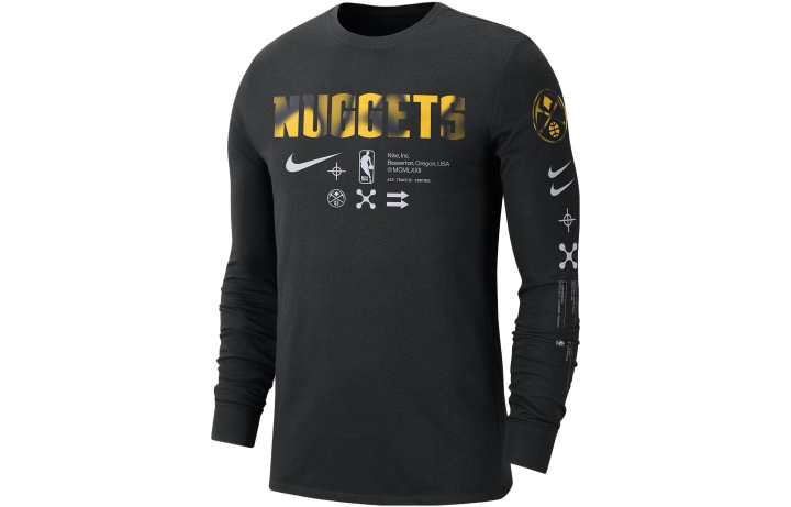 Nike Nike Denver Nuggets Men's Nike Nba Long-Sleeve T-Shirt