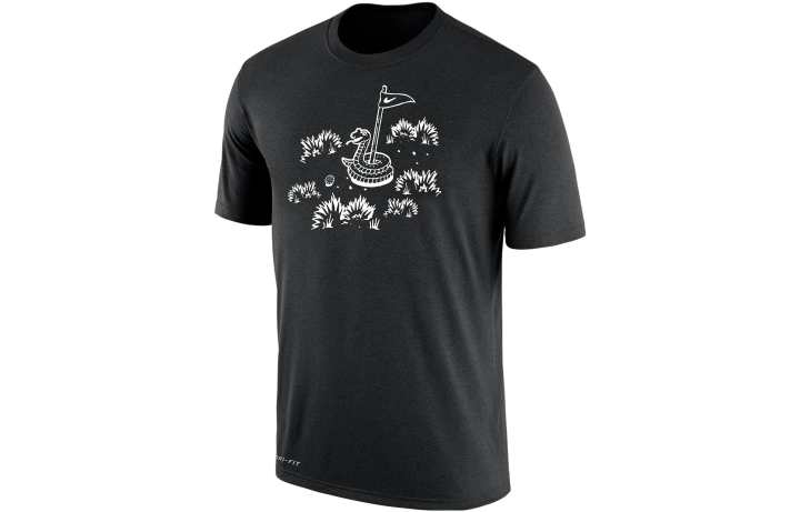 Nike Nike T Shirts Men's Black Crew Neck Moderate Straight Fit