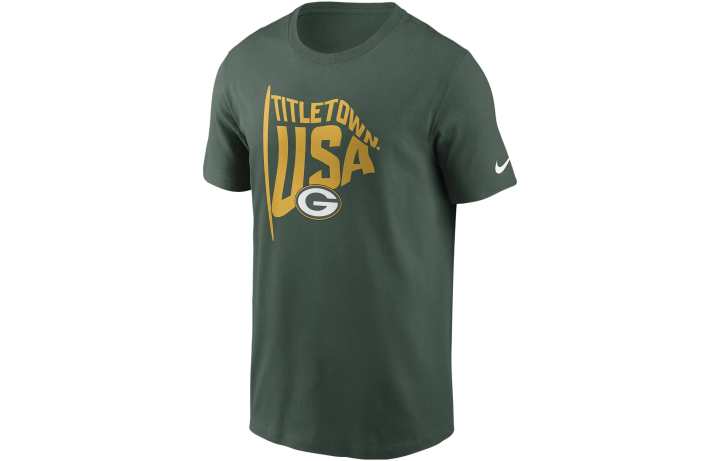 Nike Nike T Shirts Men's Green Crew Neck Thin