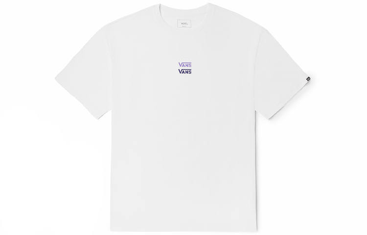 Vans OVERSIZE T Shirts Unisex White Crew Neck Moderate Straight Fit