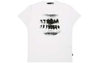 LOVE MOSCHINO T Shirts Men's White Crew Neck Moderate Straight Fit
