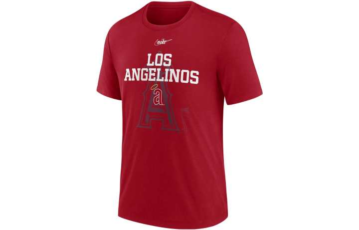 Nike Nike T Shirts Men's Red Crew Neck Moderate Straight Fit