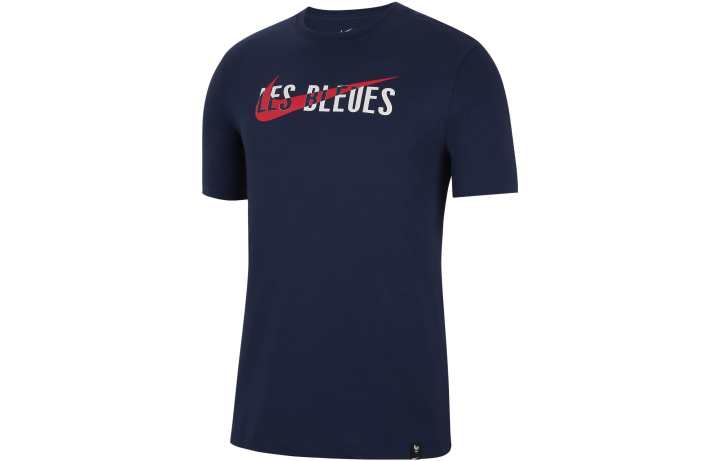 Nike Nike T Shirts Men's Blue Crew Neck Moderate Straight Fit
