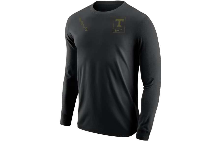 Nike Nike T Shirts Men's Black Boat Neck Moderate Straight Fit