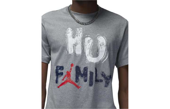 Nike Nike T Shirts Men's Gray Crew Neck Moderate Straight Fit