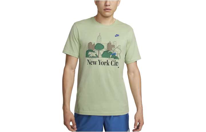 Nike Nike T Shirts Men's Green Crew Neck Moderate Other