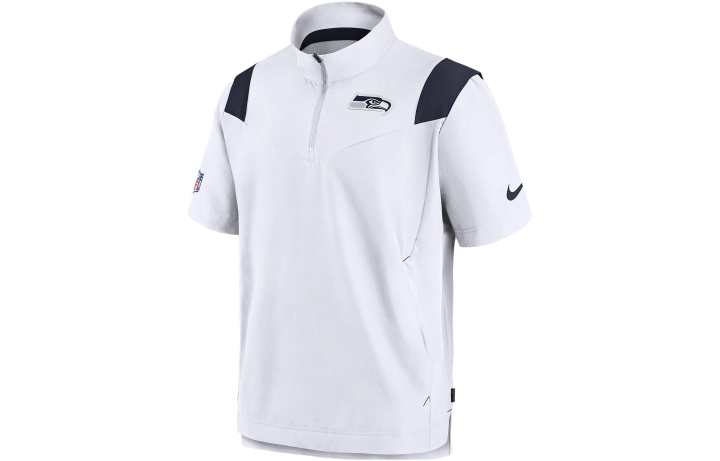 Nike Nike T Shirts Men's White Stand Collar Moderate Straight Fit