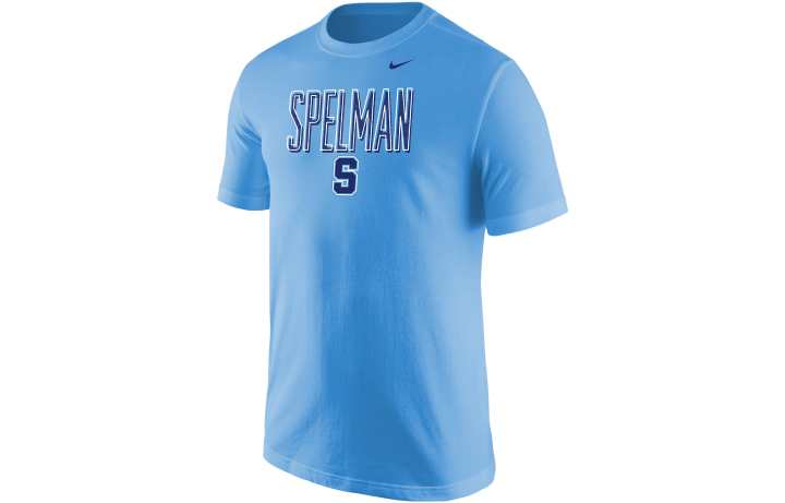 Nike Nike T Shirts Men's Blue Crew Neck Moderate Straight Fit