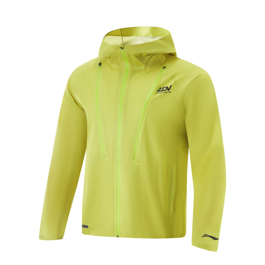 Li-Ning Li Ning Breathable, Abrasion Resistant, Waterproof, And Windproof Windbreaker Jacket Unisex Digital Green