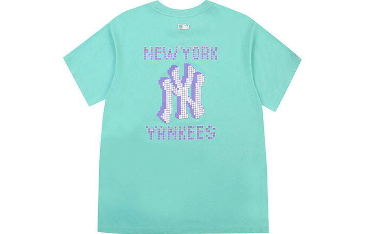 MLB New York Yankees T Shirts Unisex Green Crew Neck Moderate Straight Fit