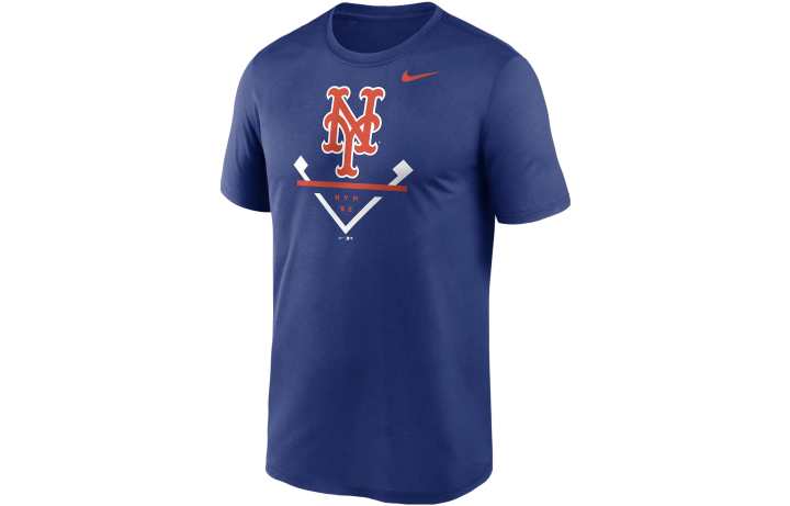 Nike Nike T Shirts Men's Blue Crew Neck Moderate Straight Fit