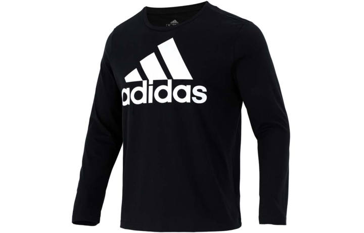 Adidas Adidas T Shirts Men's Black Crew Neck Moderate Straight Fit