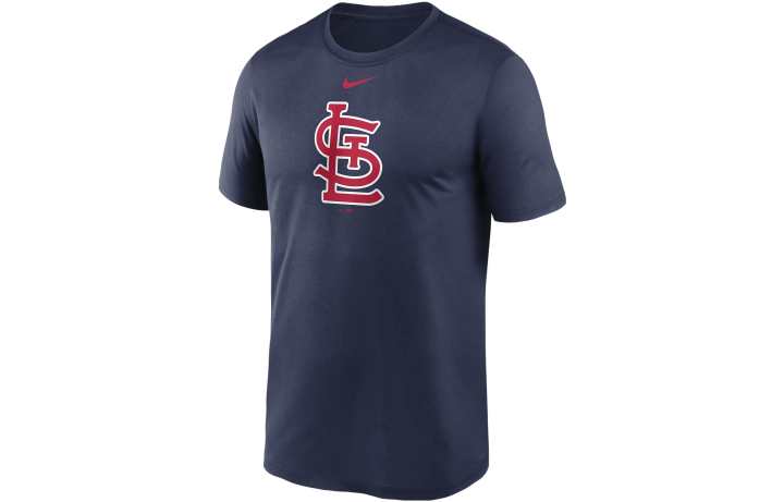 Nike Nike T Shirts Men's Navy Blue Crew Neck Moderate Straight Fit