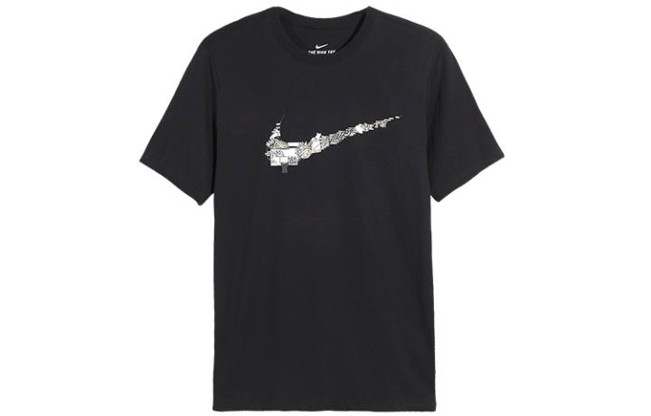 Nike Nike T Shirts Men's Black Crew Neck Moderate