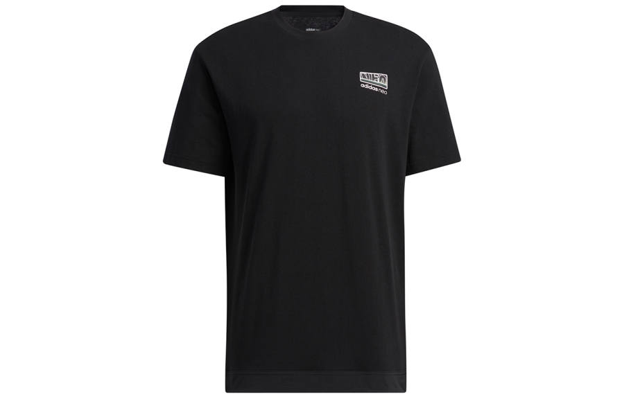 Adidas Neo Drop Shoulder Sleeve T Shirt Men's Black