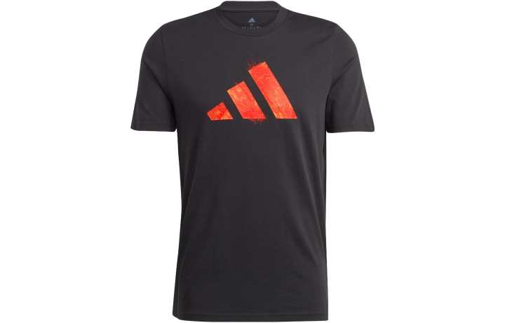 Adidas Adidas T Shirts Men's Black Crew Neck Moderate Straight Fit