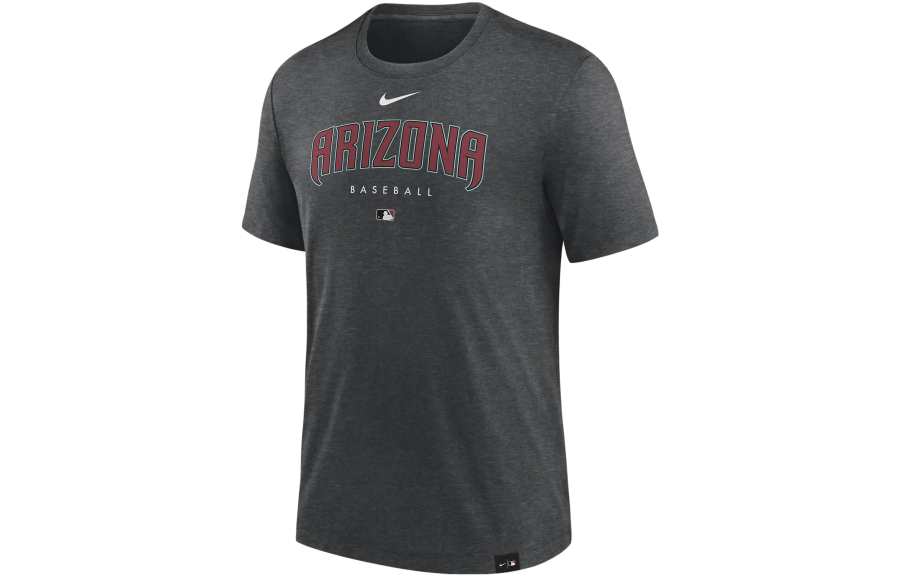 Nike Nike T Shirts Men's Charcoal Gray Crew Neck Moderate Straight Fit