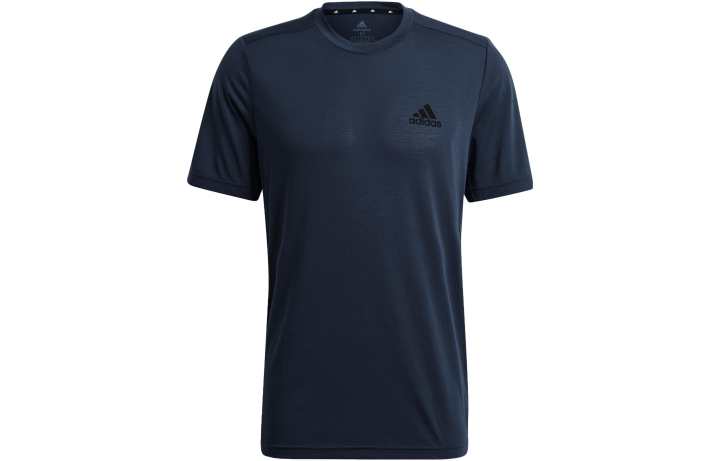 Adidas Adidas AEROREADY DESIGNED To FEELREADY T Shirt Men's Navy Blue