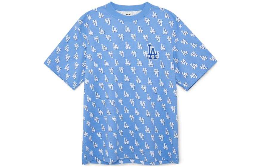 MLB MLB T Shirts Unisex Blue Crew Neck Moderate
