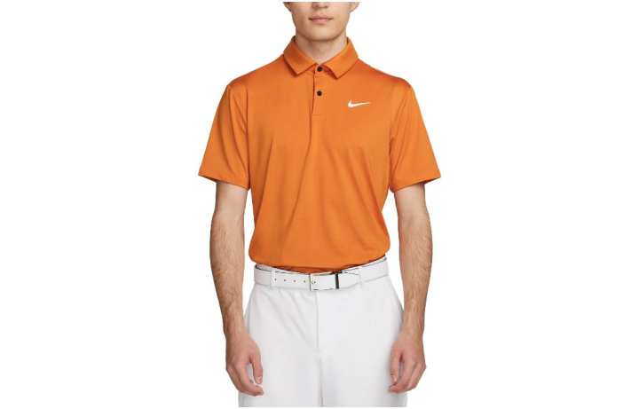 Nike Nike T Shirts Men's Orange Polo Collar Moderate Straight Fit