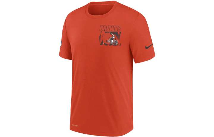 Nike Nike T Shirts Men's Orange Crew Neck Moderate Straight Fit
