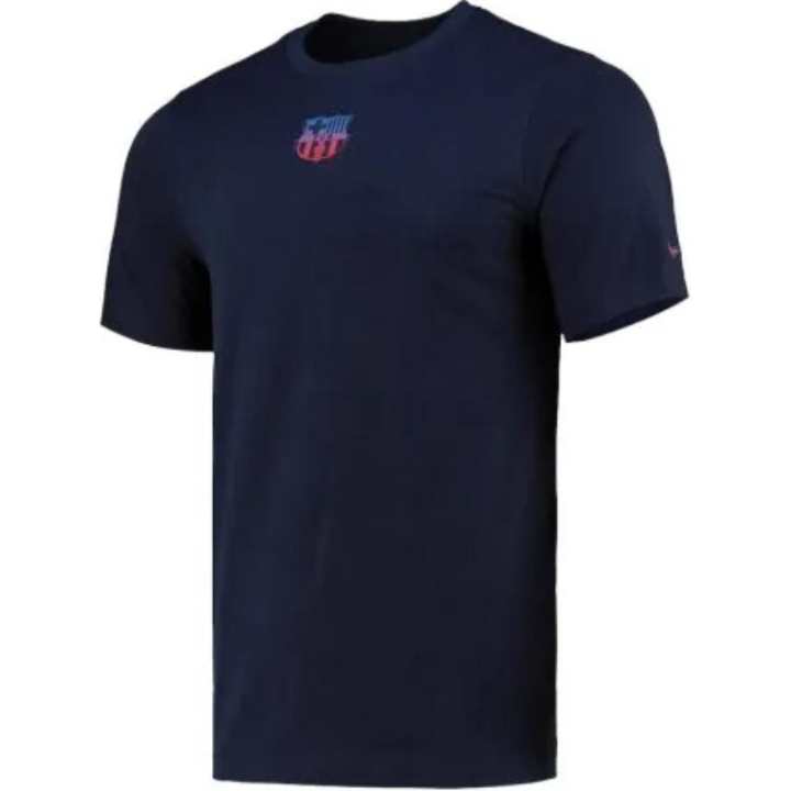 Nike Nike T Shirts Men's Obsidian Crew Neck Moderate Straight Fit