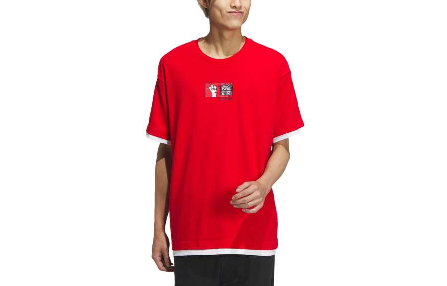 Adidas Neo T Shirt Unisex Light Scarlet