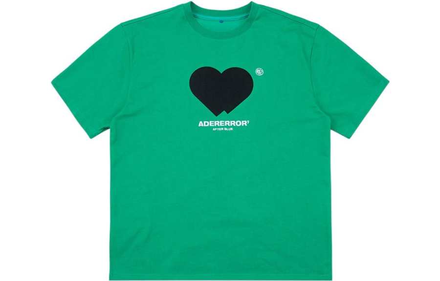 ADER ERROR ADER ERROR T Shirts Unisex Green Crew Neck Moderate Straight Fit