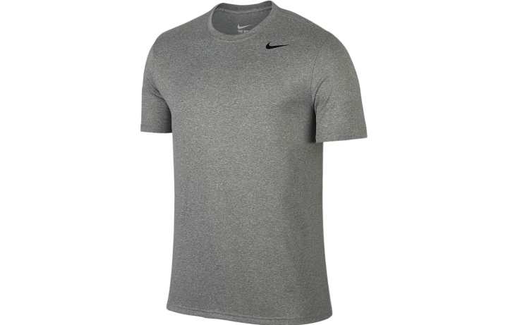 Nike Nike T Shirts Men's Gray Crew Neck Moderate Straight Fit