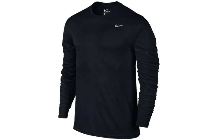 Nike Nike T Shirts Men's Black Crew Neck Moderate Straight Fit