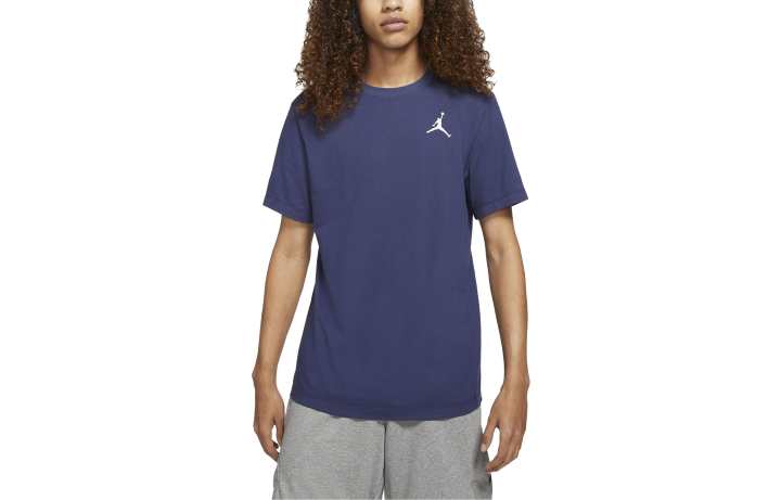 Nike Nike T Shirts Men's Blue Crew Neck Moderate Straight Fit