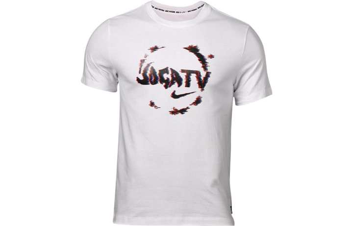 Nike Nike T Shirts Men's White Crew Neck Moderate Straight Fit