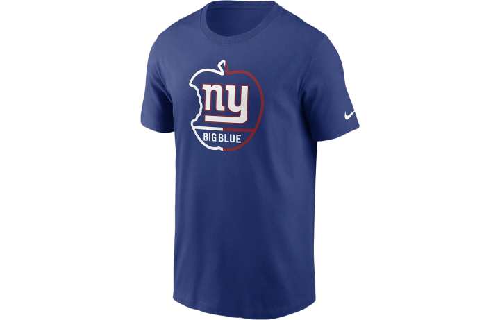 Nike Nike NFL T Shirts Men's Blue Crew Neck Moderate