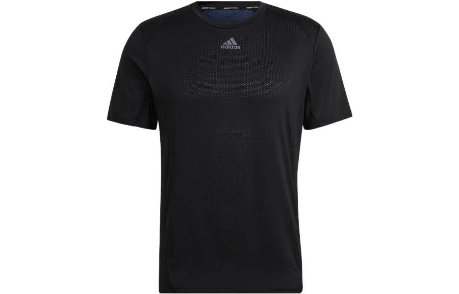 Adidas Adidas T Shirts Men's Black Crew Neck Moderate Straight Fit