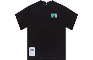 Alexander McQueen T Shirts Men's Black Crew Neck Moderate Straight Fit