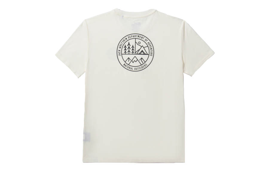 JACK WOLFSKIN T Shirts Unisex Crew Neck Moderate Straight Fit