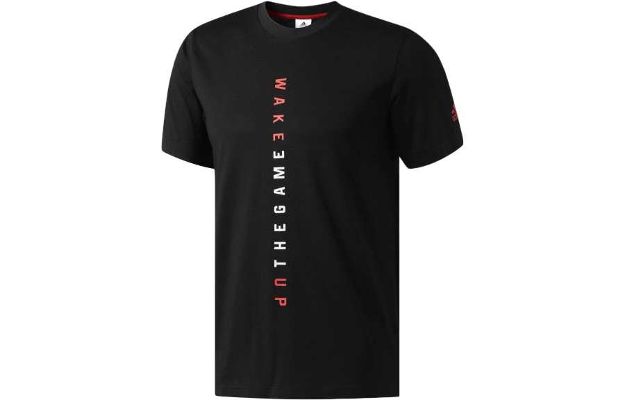 Adidas Adidas T Shirts Men's Black Crew Neck Moderate Straight Fit
