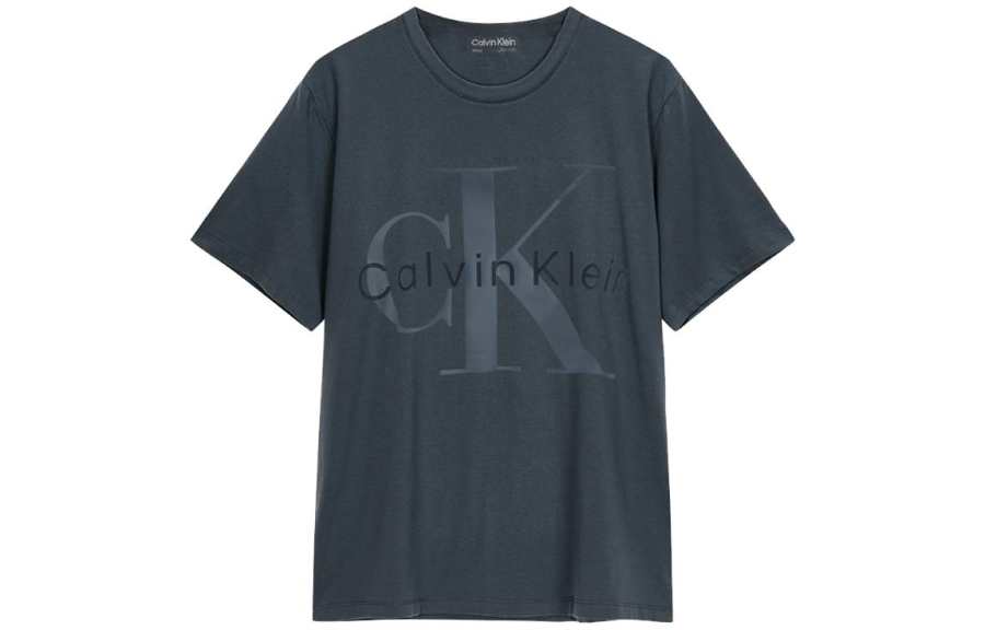 Calvin Klein T Shirts Men's Gray Crew Neck Moderate