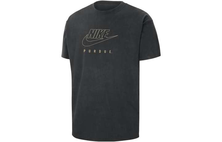 Nike Nike T Shirts Men's Black Crew Neck Moderate Straight Fit
