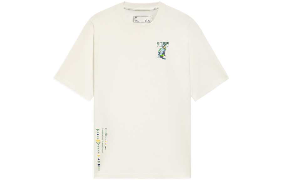 Li-Ning Li Ning Sports Life Collection T Shirt Men's Beige